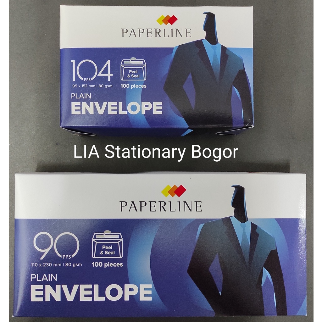 

Amplop Paperline 80 gsm With Seal Ukuran Kecil 104 /Ukuran Besar 90