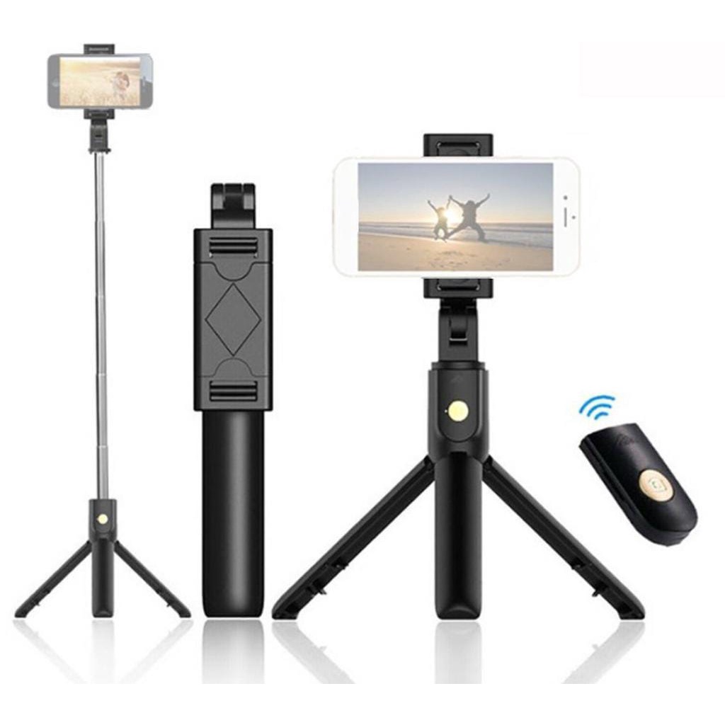 Tongsis Tripod 1meter Q07 + Remot Blutooth