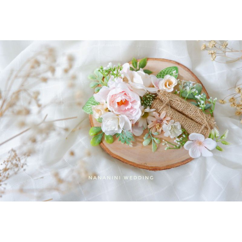 Rong box rustic Tempat cincin rustic murah