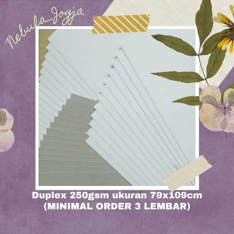 

KERTAS KARTON DUPLEX BESAR KERTAS MARGA KERTAS DUS TEBAL 250gsm gr gram