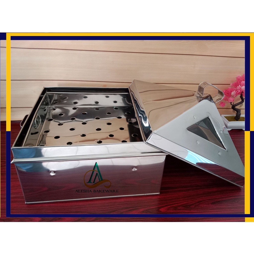 Kukusan/Dandang/Klakat stainless persegi 30|32|35cm