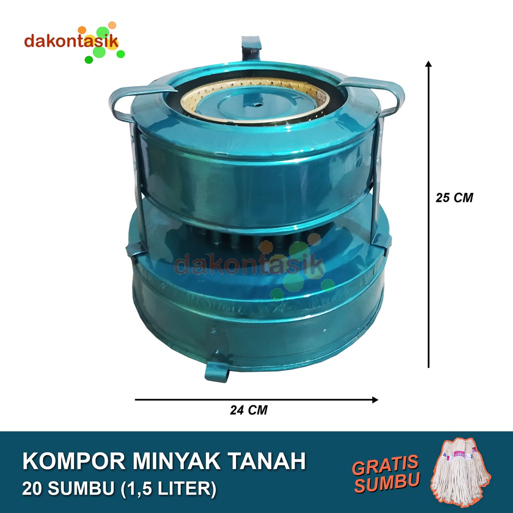 DakonTasik - Kompor minyak tanah jadul tradisional murah asli tasikmalaya 20 sumbu 1,5 liter