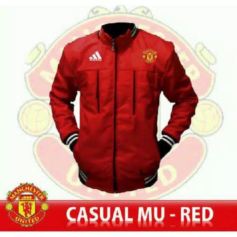 jaket casual manchester united