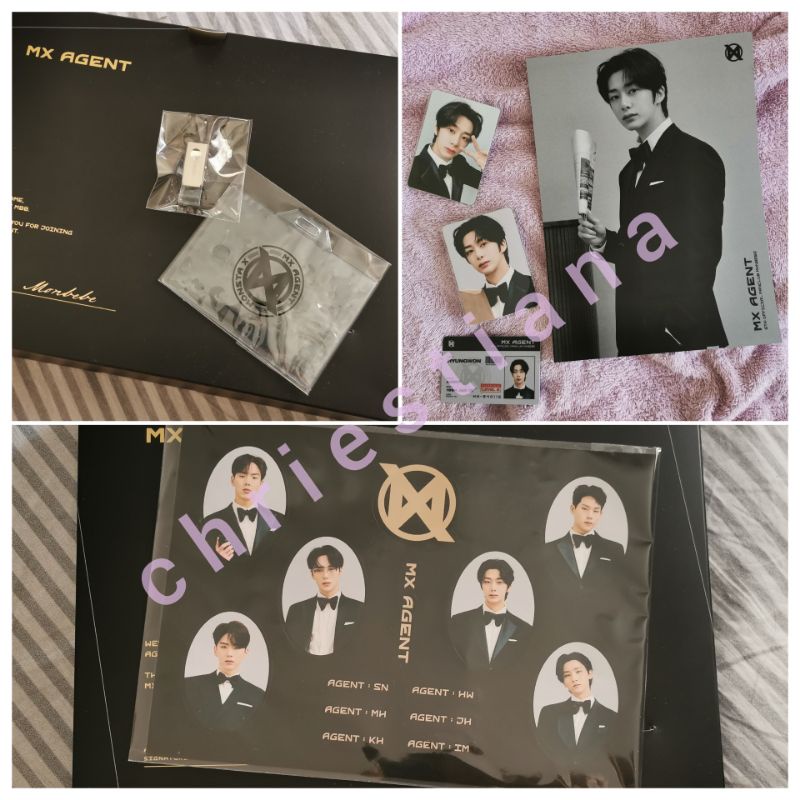 MONSTA X 6TH GEN MX AGENT HYUNGWON SET, CARD HOLDER, STICKER