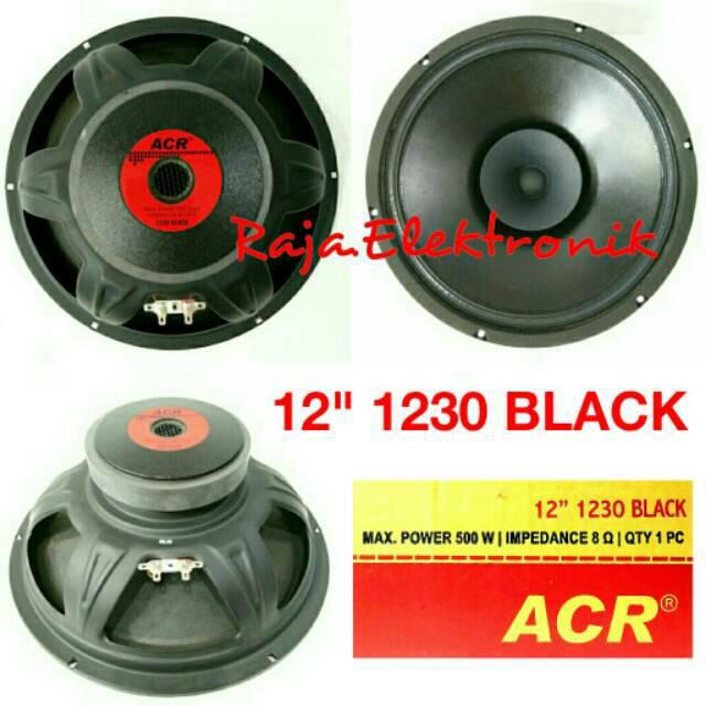 Speaker ACR 12" 1230 BLACK 30H120SRW38B NEW FULLRANGE Speker Acr 12in Spiker Acr 12 in Full Range