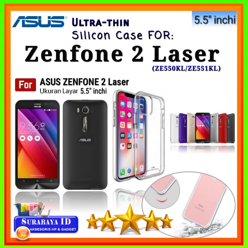 Case Asus Zenfone 2 Laser (ZE550KL/ZE551KL) 5.5"inchi | 5.0"inchi | Soft Case Asus Zenfone 2 Laser