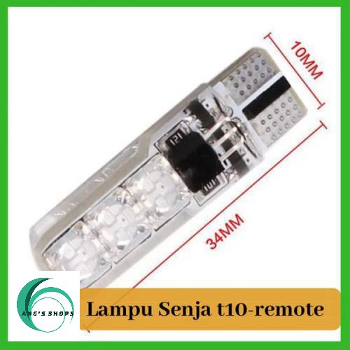 Lampu LED T10 Remote Wireless 12volt Lampu Kota Lampu Senja Lampu Sein