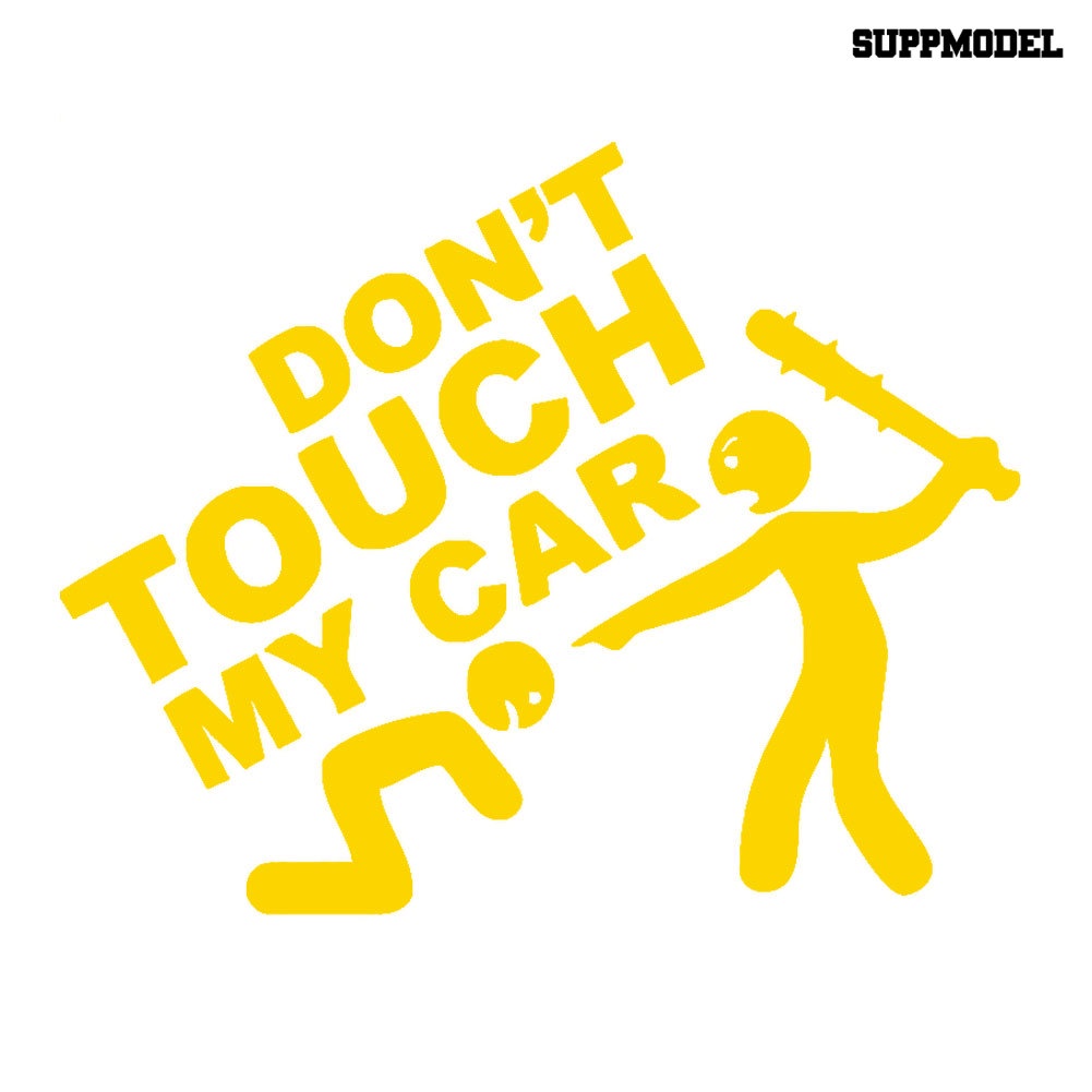 Stiker Tulisan Don Not Touch My Car Untuk Dekorasi Bumper Mobilmotor