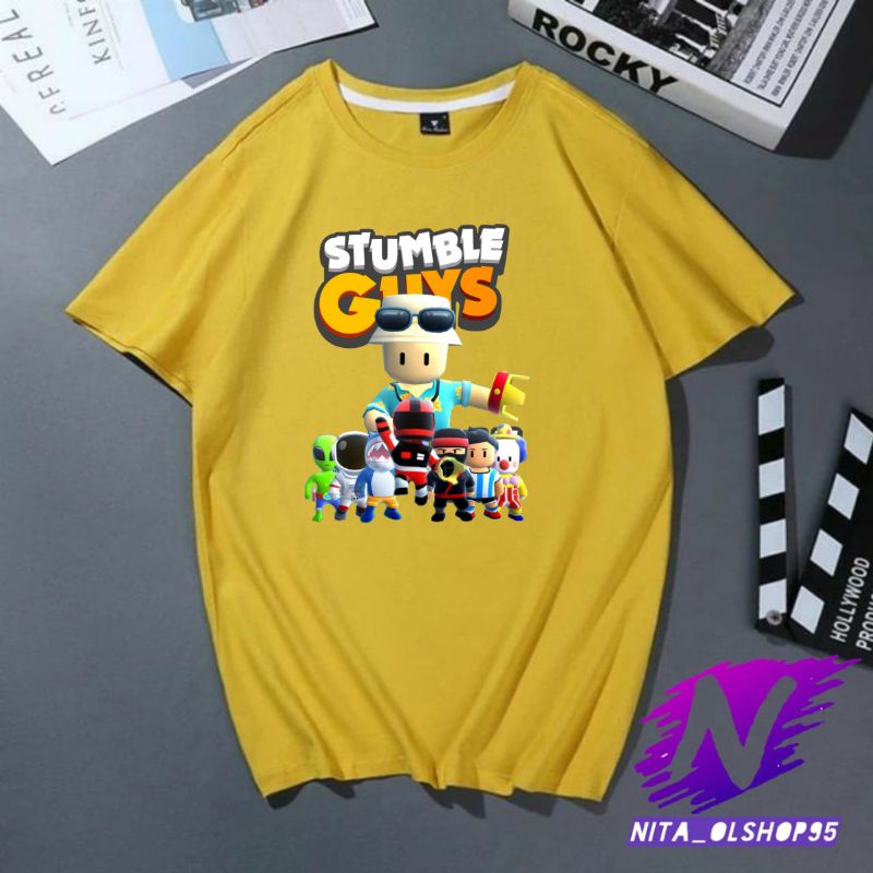 stumble guys baju atasan anak kaos stumble guys spesial bahan premium kaos anak laki laki