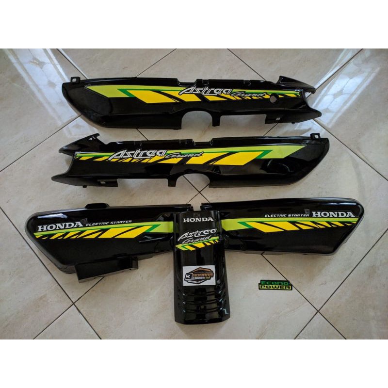 PAKET COVER BODY ASTREA HONDA GRAND BULUS 91-92 SET BOX AKI PANEL