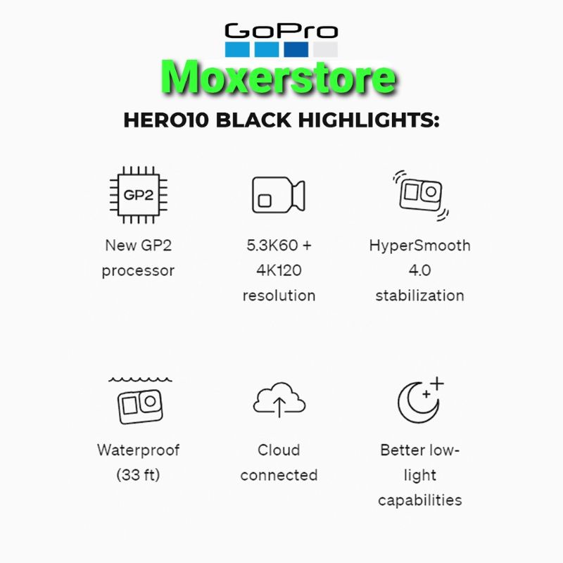 Gopro Hero 10 Black Edition 23MP Camera Action-1