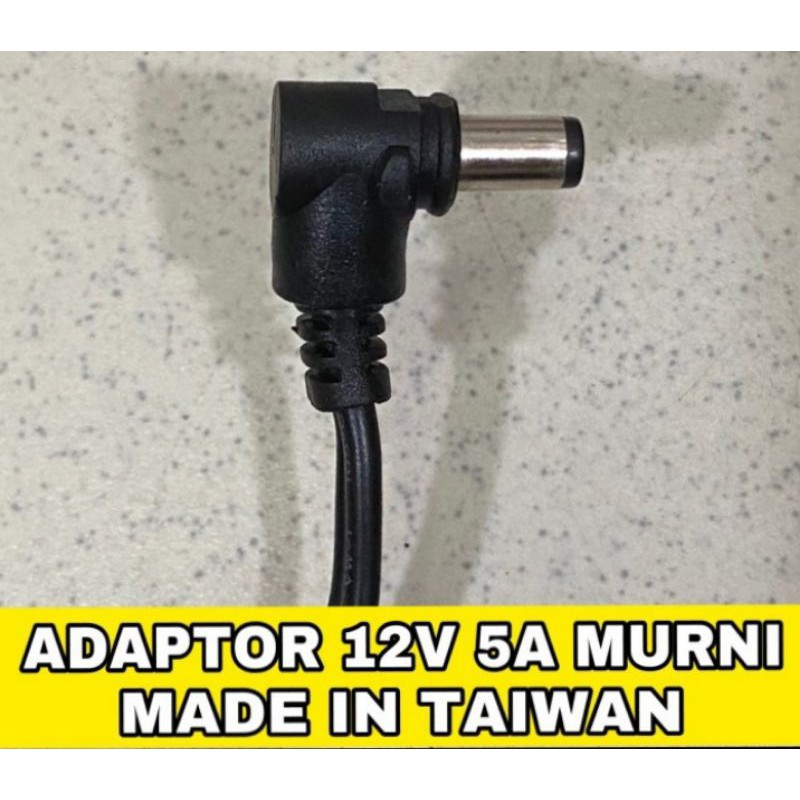 ADAPTOR 12V 5A MURNI+KABEL CUMI 4 CH/BISA BUAT 4 CAMERA