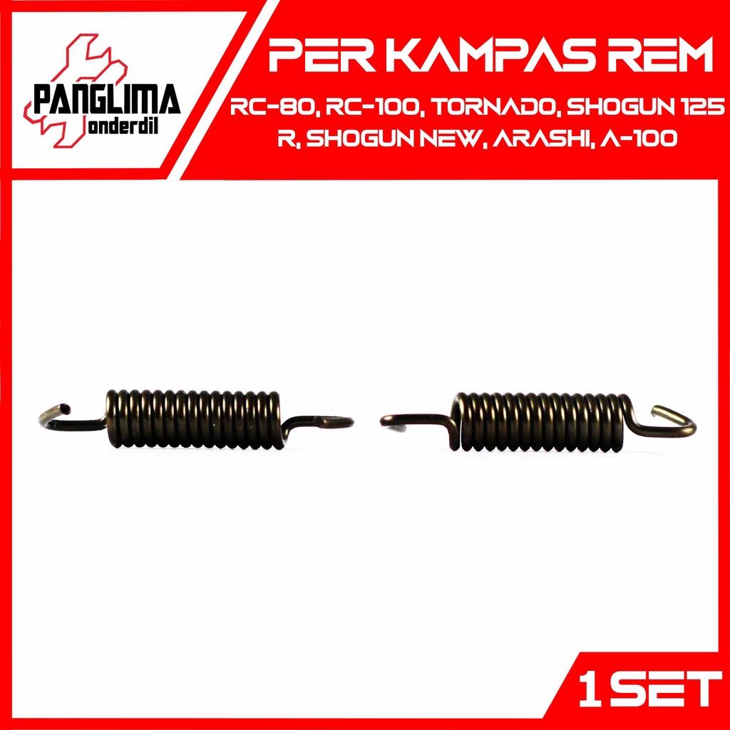 Per Kampas Rem RC-100 &amp; RC-80 &amp; Smash &amp; Tornado &amp; Shogun New &amp; Shogun 125 R &amp; Arashi &amp; A-100 1 Set-2 Pcs