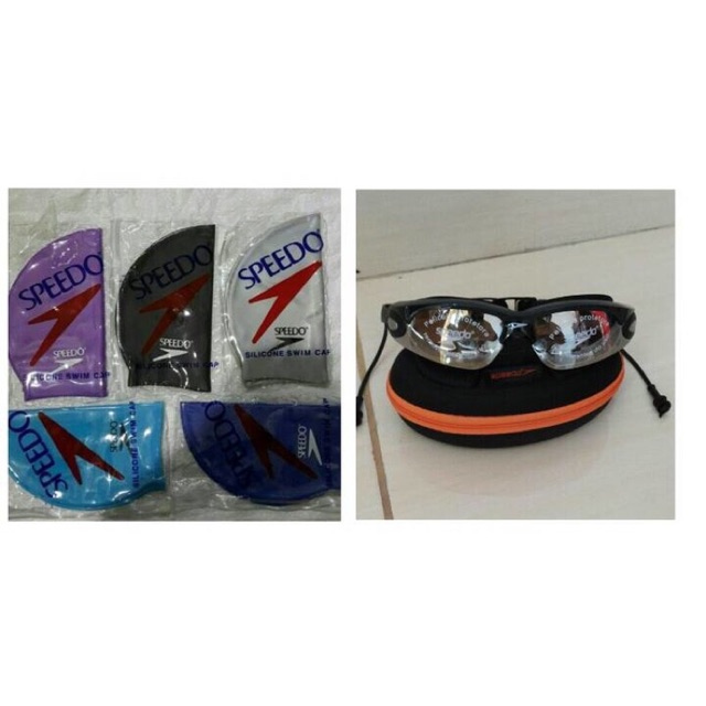 Kacamata Renang  Lx1000 + Caps