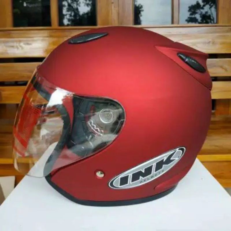 cetro kw,stiker ink,helm ink non original merah dop