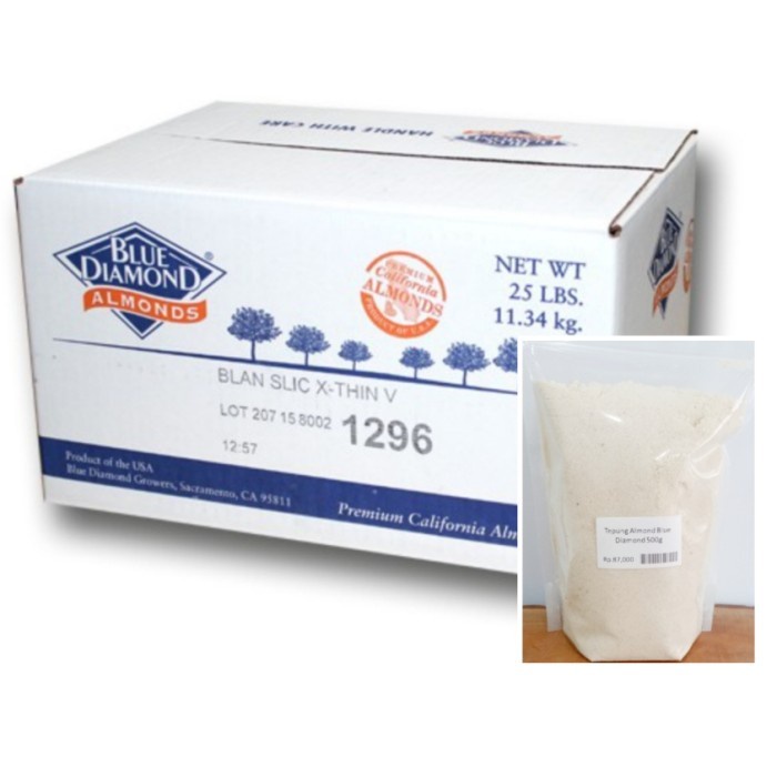 

BISA COD Tepung Kacang Almond Impor Halal/Natural Almond Powder Meal Flour 1 kg