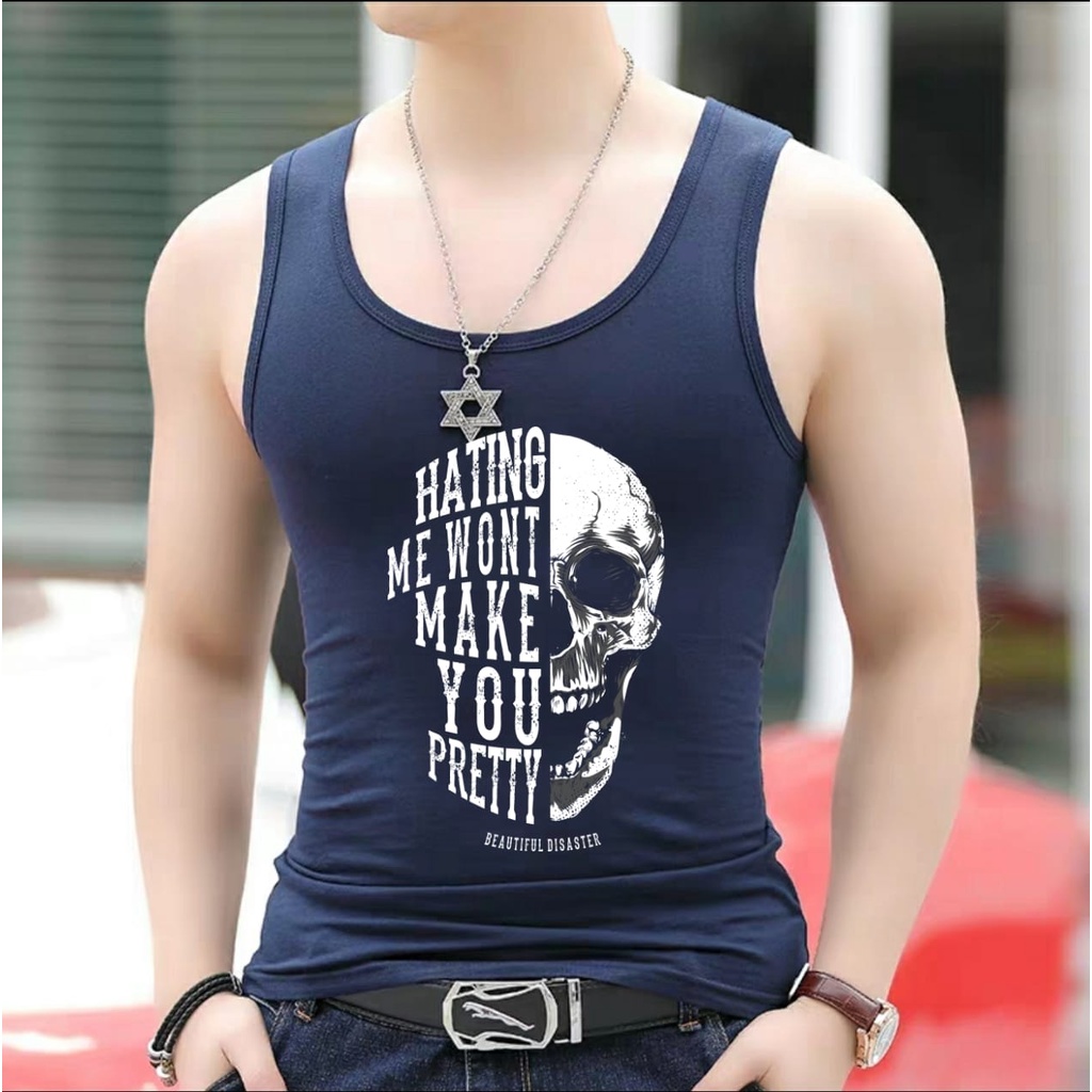 BISA COD / SINGLET  HUNTING SKUL/kaos ygm / kaos dalam terlaris / singlet termurah-mukzhop