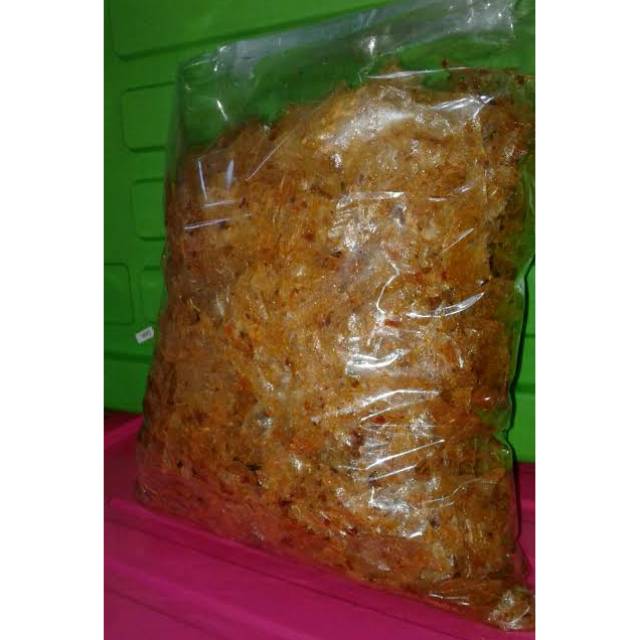 

Keripik beling cabe merah daun jeruk pedes asin 1kg ceban doaang