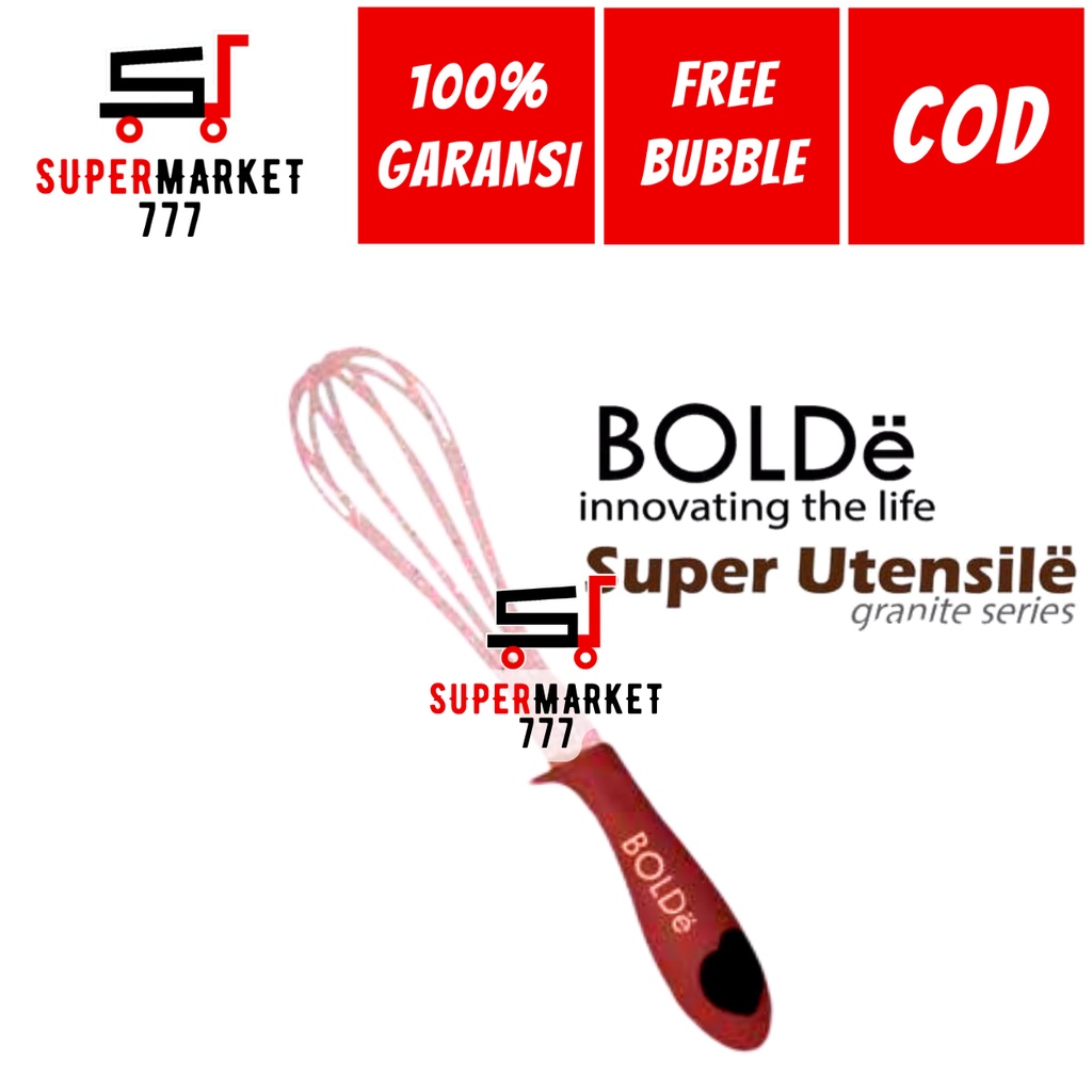 BOLDE SILICONE UTENSILE WHISK PENGOCOK TELUR UTENSILE BOLDE PENGOCOK KOCOKAN ADONAN TELUR SUTIL SPAT