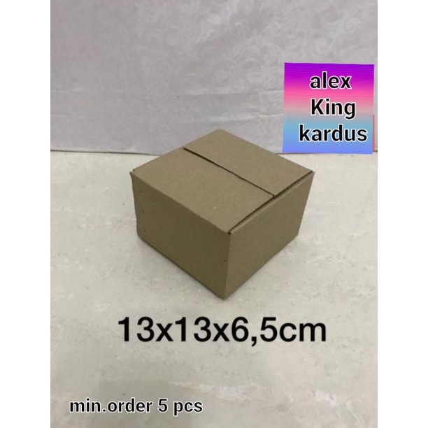 

Kardus / box / 13x13x6,5 cm / karton packing polos baru ST