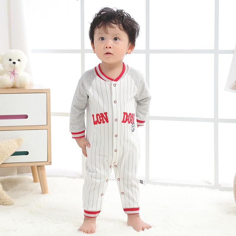 [COD] baju bayi import korea motif BASEBALL LONDON MERAH / jumper premium  QUALITY 100% KATUN jumper bayi lengan panjang BA-240/Babylovanta