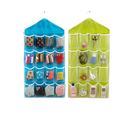 FUTAKO Storage Gantung 16 Kantong Hanger Organizer Sebaguna Pouch Korean