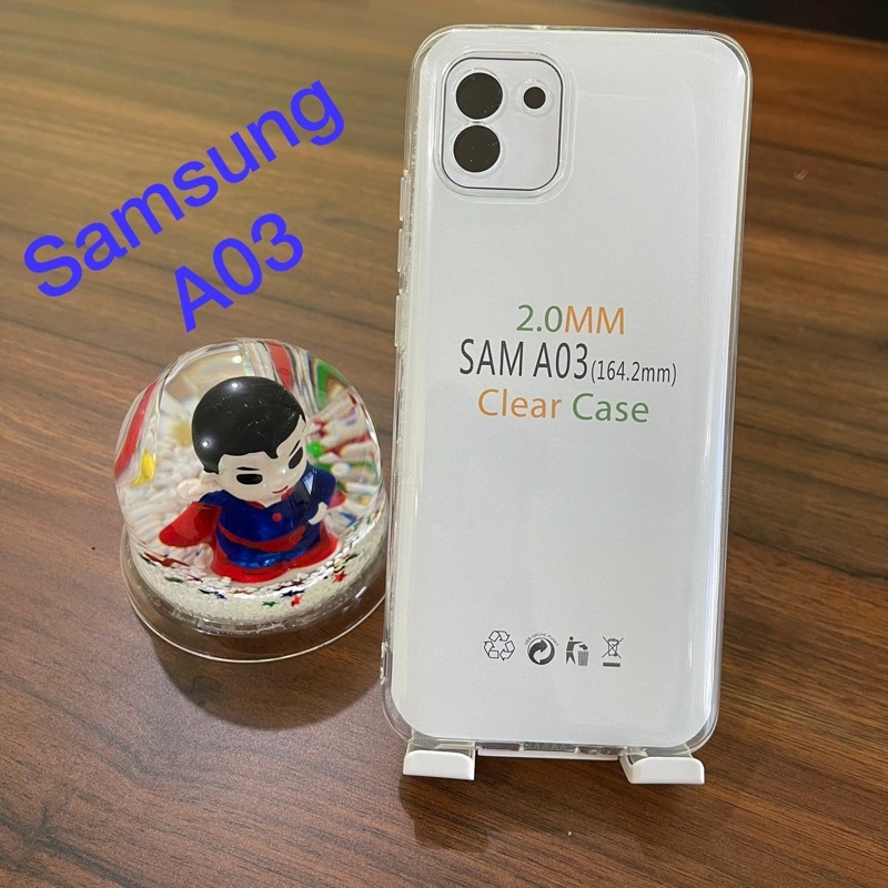 clear case original 2mm samsung a03 premium silikon bening paling keren