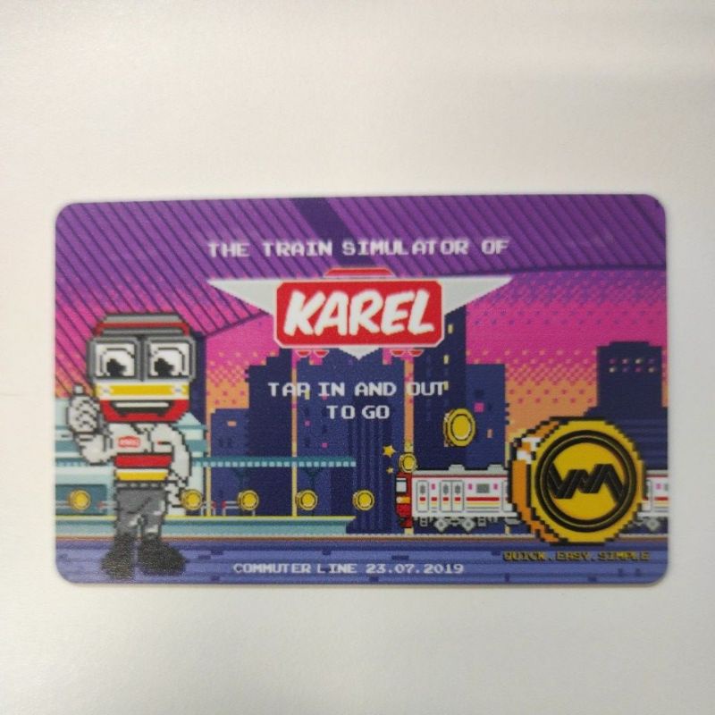 KMT - Kartu Multi Trip KRL/Commuter Line Edisi KAREL Train Simulator