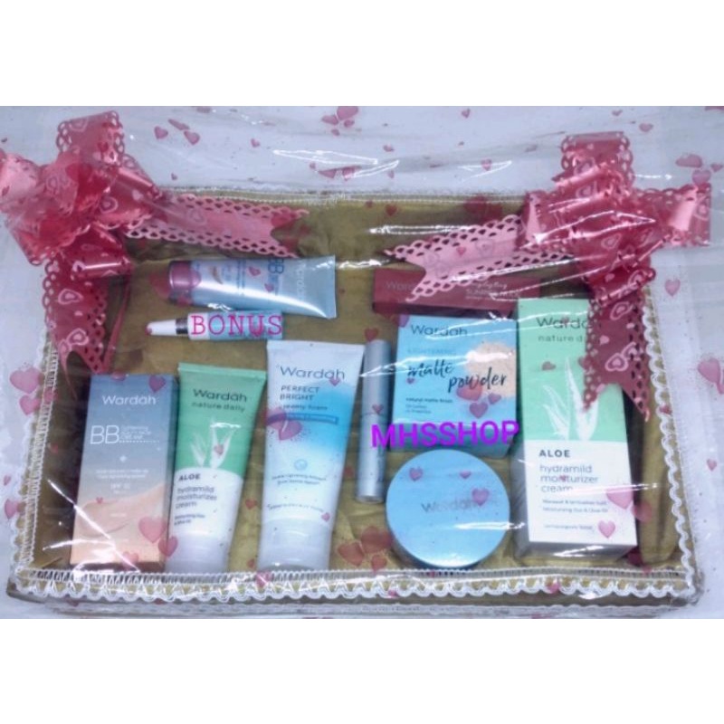 COD WARDAH PARCEL SESERAHAN HANTARAN NIKAH PAKET MAKEUP BONUS SERUM