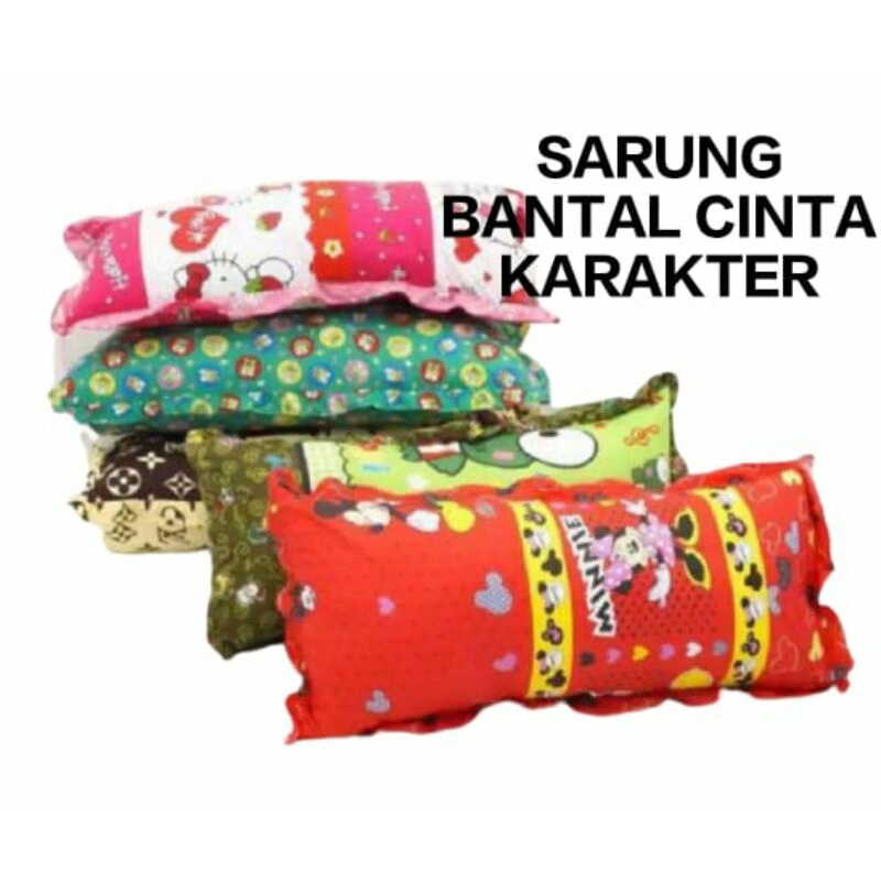 Sarung Bantal Cinta Jumbo 50X100 Karakter Sarung bantal hotel