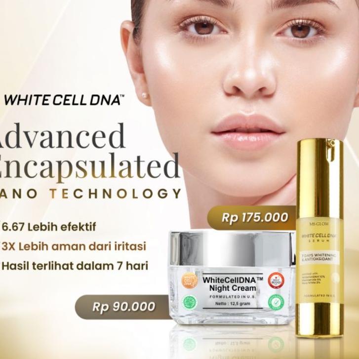 Modern MS Glow WhiteCell DNA Night Cream / Krim Malam DNA Salmon / Serum White Cell DNA 453