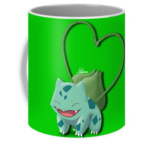 Mug Keramik Gambar Bulbasaur
