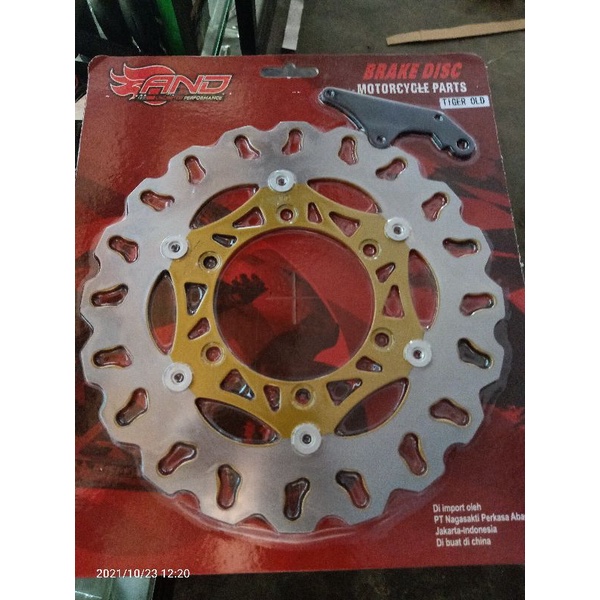 piringan cakram depan tiger old verza megapro new lebar 300