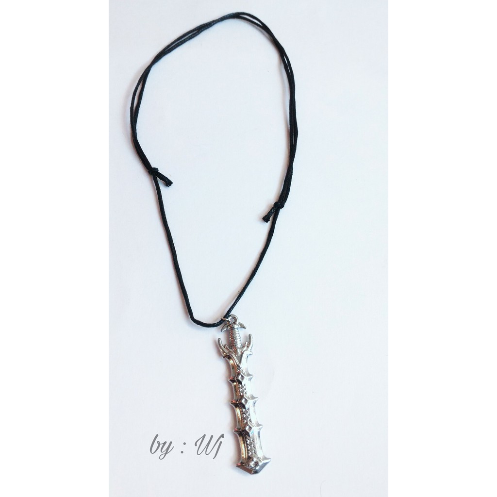 choker tanpa pengait/ kalung anime sword pedang handmade import keren