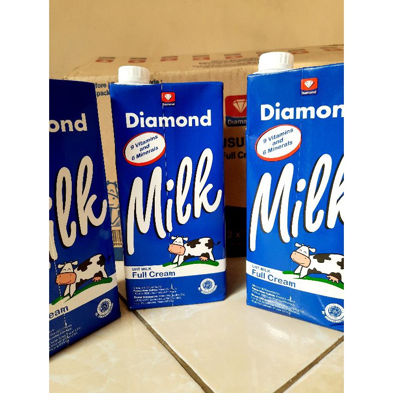 

Susu diamond Uht full cream 1L