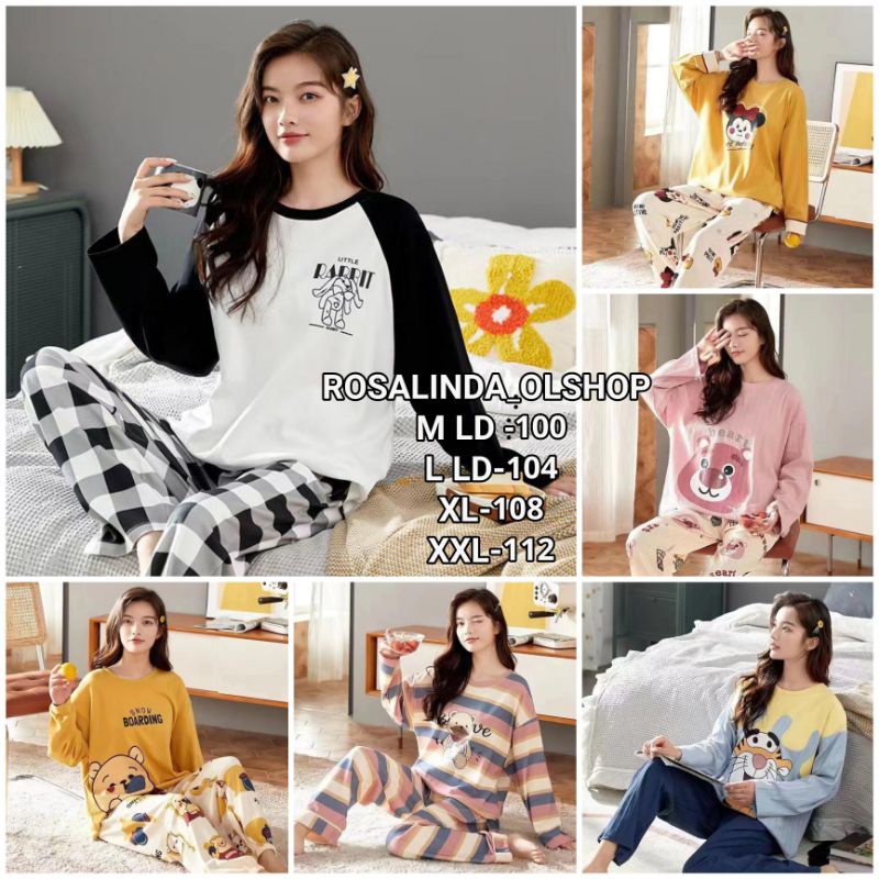 Baju tidur wanita import piyama wanita premium murah C03-C2