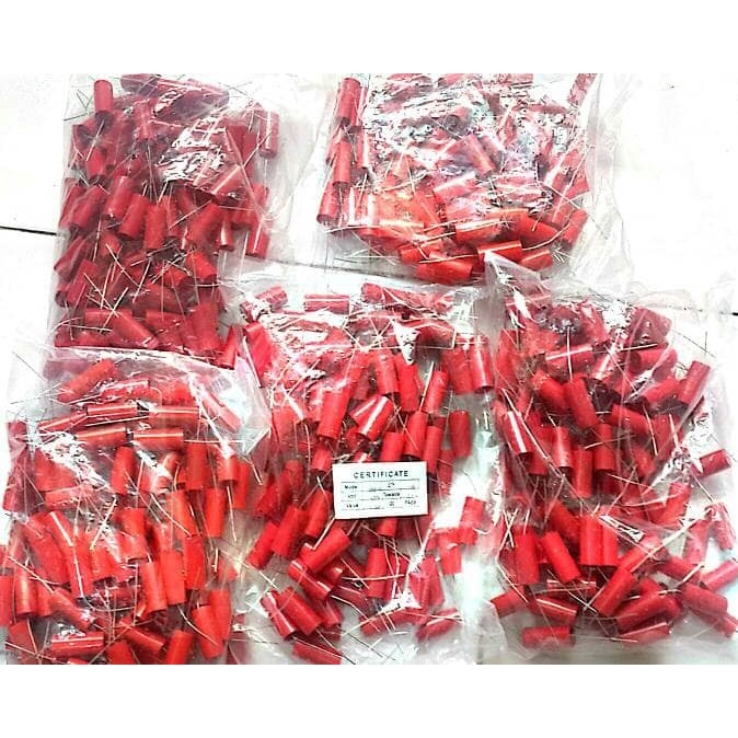 ELCO Kapasitor Capacitor UF 1.0 Daya 400 Volt Tahanan Tweeter Wallet