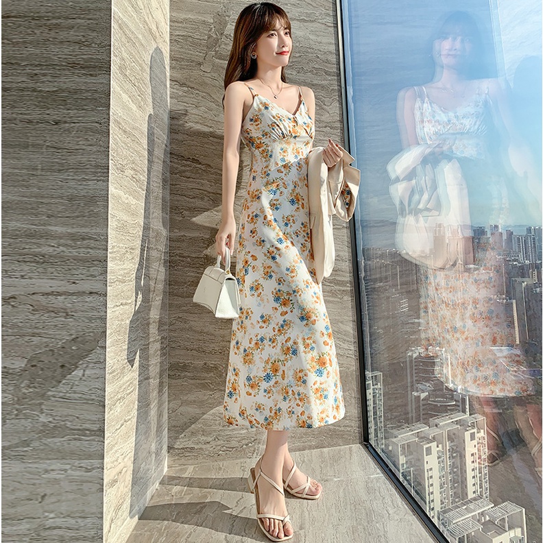 【Rozen】Korean Floral Cami Dress 7083