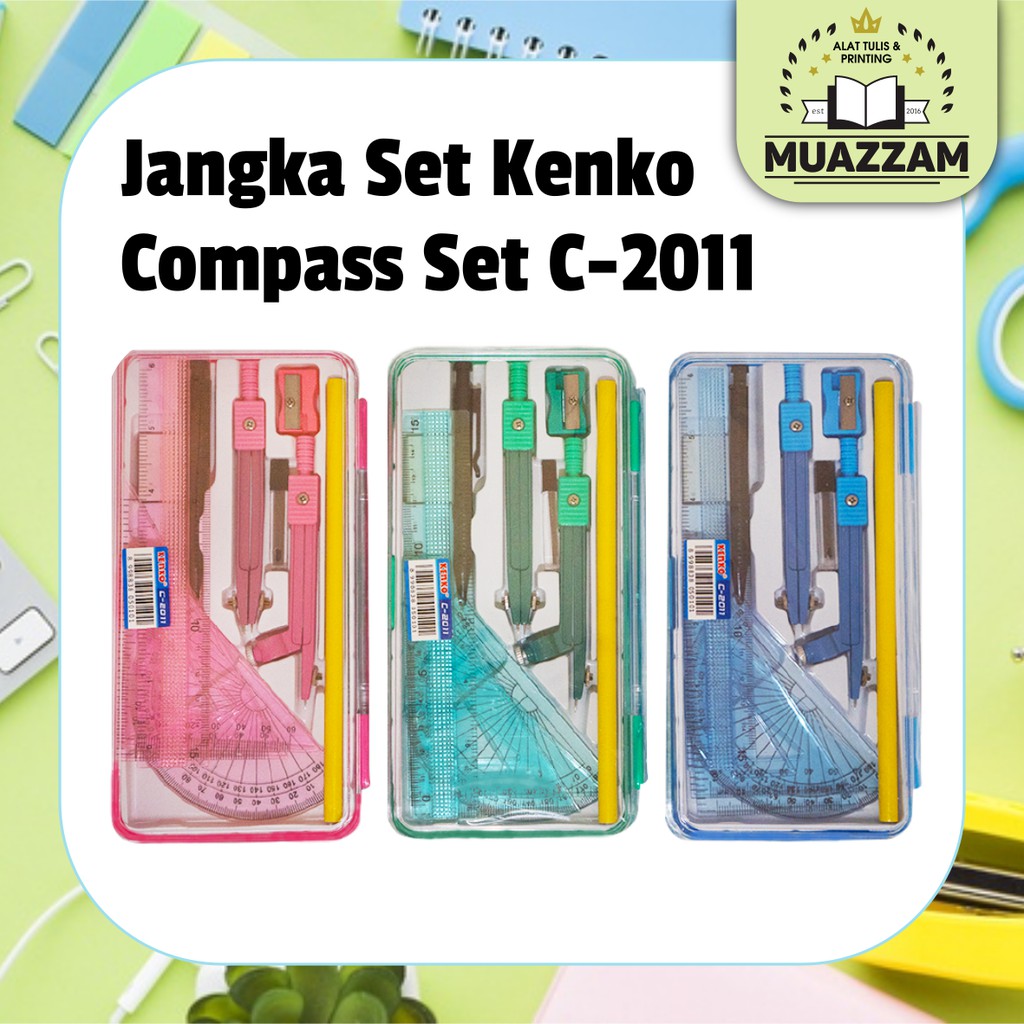 

Jangka Set Kenko Compass Set C-2011 / Set Busur kenko