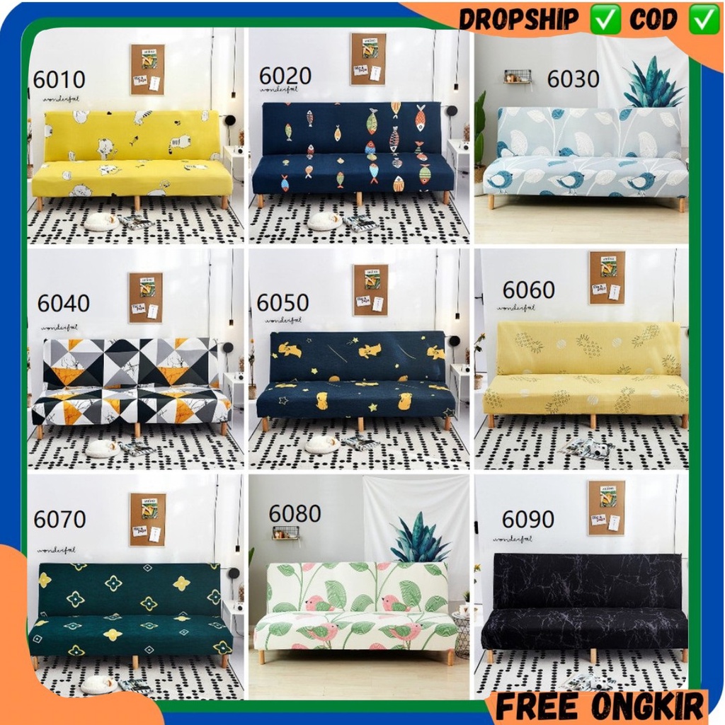 COVER SOFA BED 160-190CM MOTIF 6010-6090 DAN 5010-5090