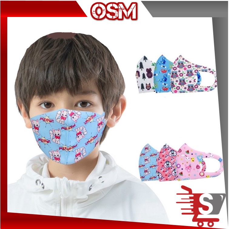 OSM M672 Masker  Kain Anak Masker  Mulut  Masker  Anak 