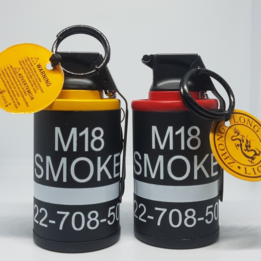 Korek Api Gas Model Granat Smoke Bom M18 Granat Lighter