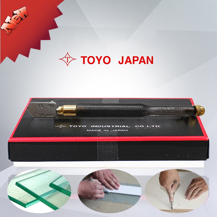 Toyo-TC90 Glass Cutter Japan Pisau Potong Kaca Pisau Kaca Pemotong Ubin Pemotong