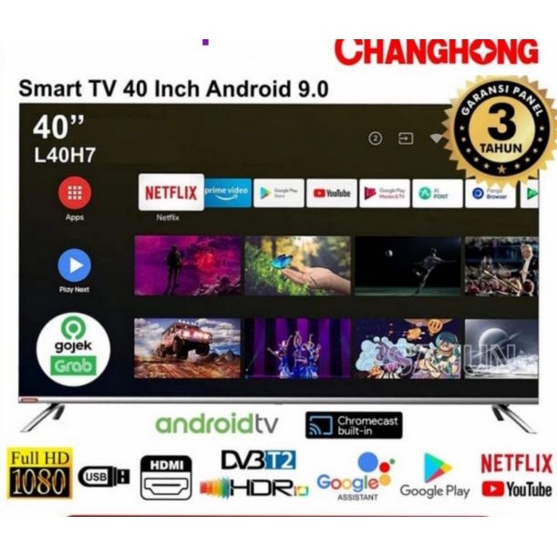 Televisi LED Changhong L40H7 40 inch Android TV