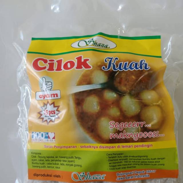 

Cilok kuah shaza rasa ayam