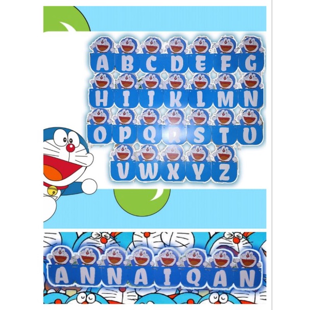 Banner Custom, Banner Ulang Tahun, banner doraemon