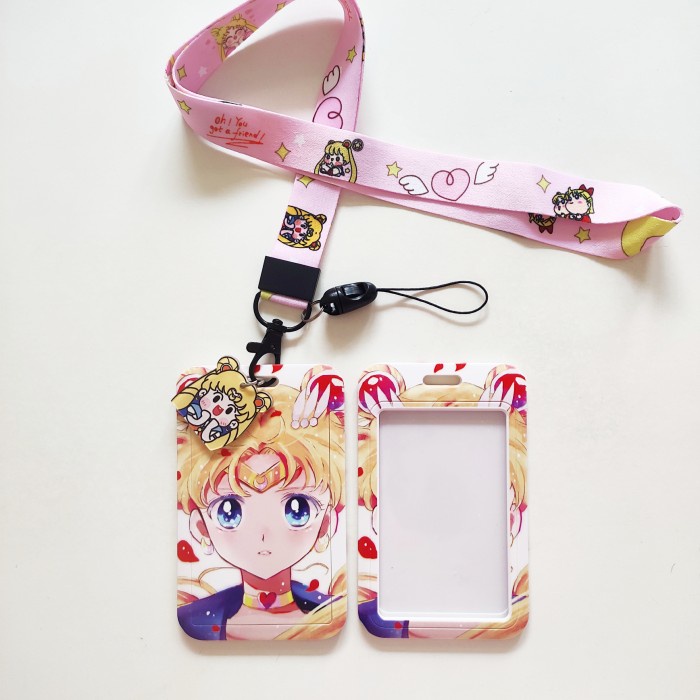 

Mantap Id Card Holder Name Tag Lanyard / Kalung Kartu Cute Sailor Moon Lucu 2 Berkualitas