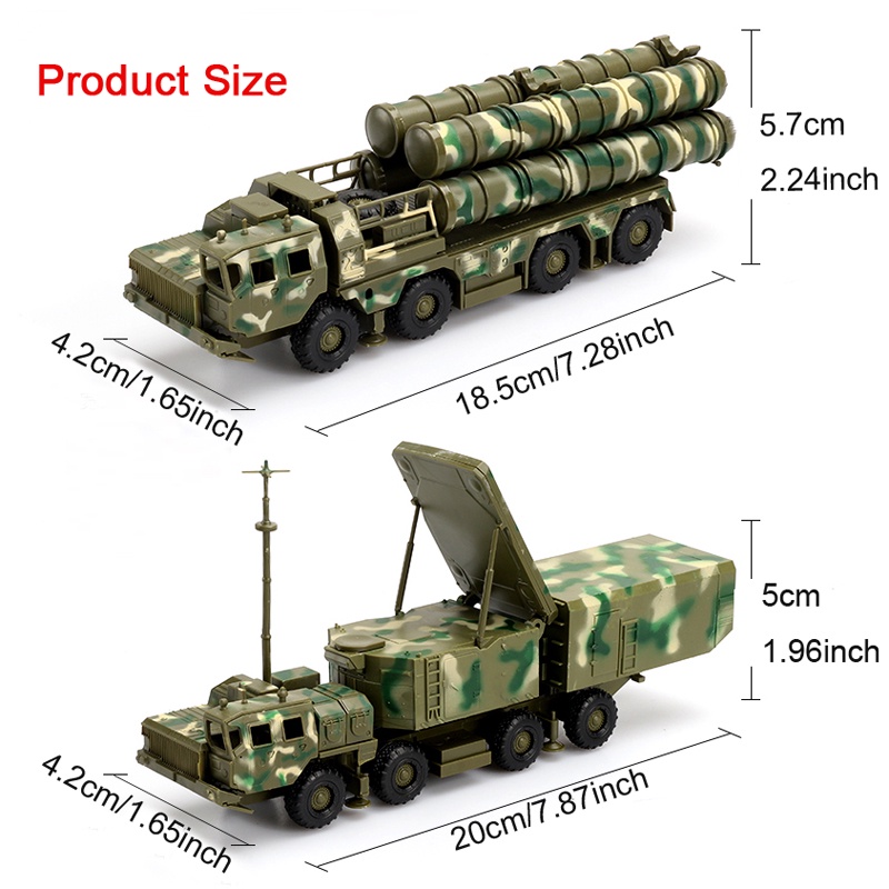 Mainan Rakitan Model Mobil Misil Air Defense Radar Rusia S-300 4D 1 / 72 Untuk Edukasi Anak Laki-Laki