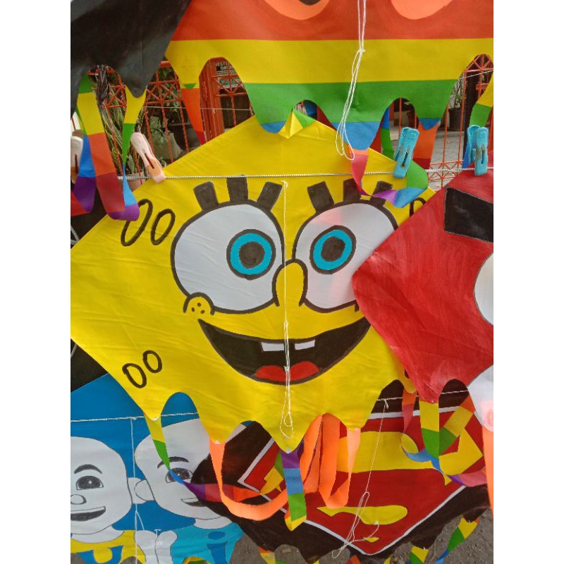 Layangan Hias Delta SpongeBob
