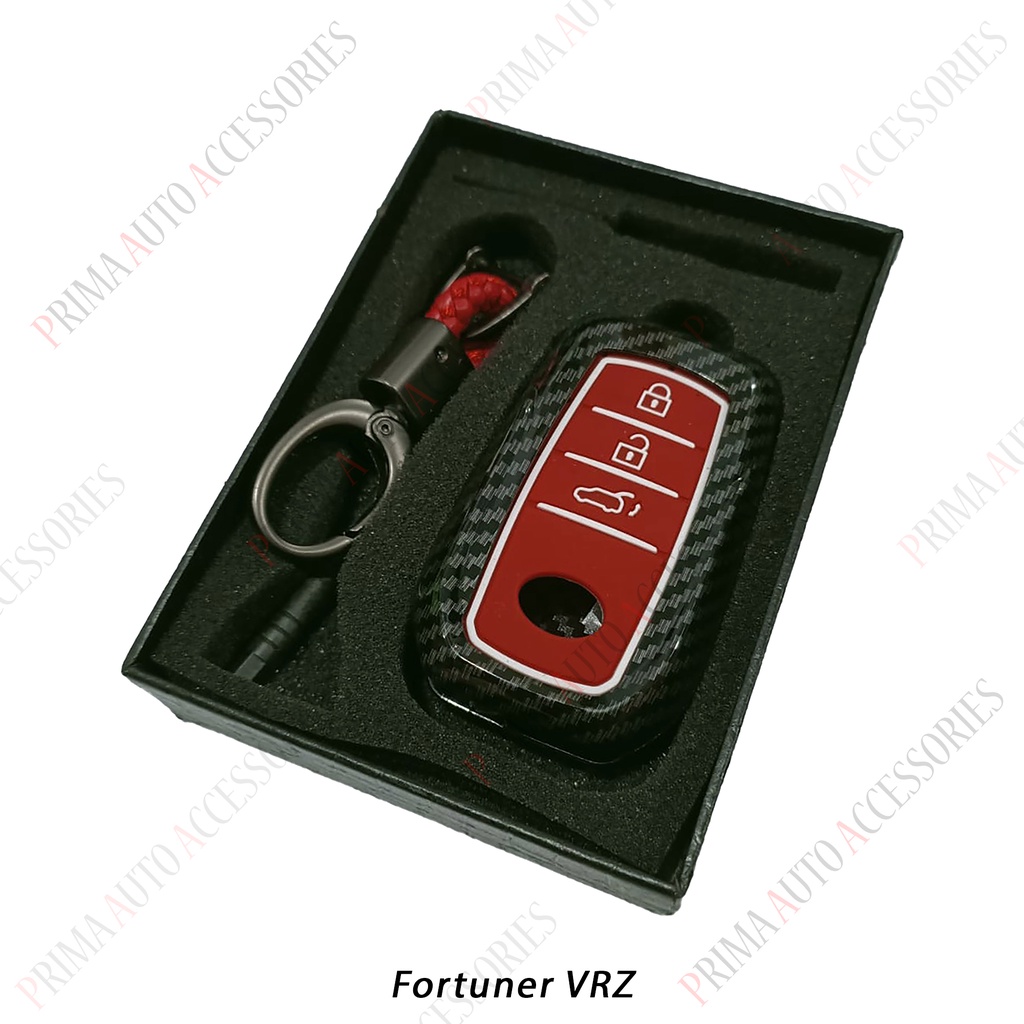 Casing Kunci Remote Mobil Carbon Fiber - Fortuner VRZ